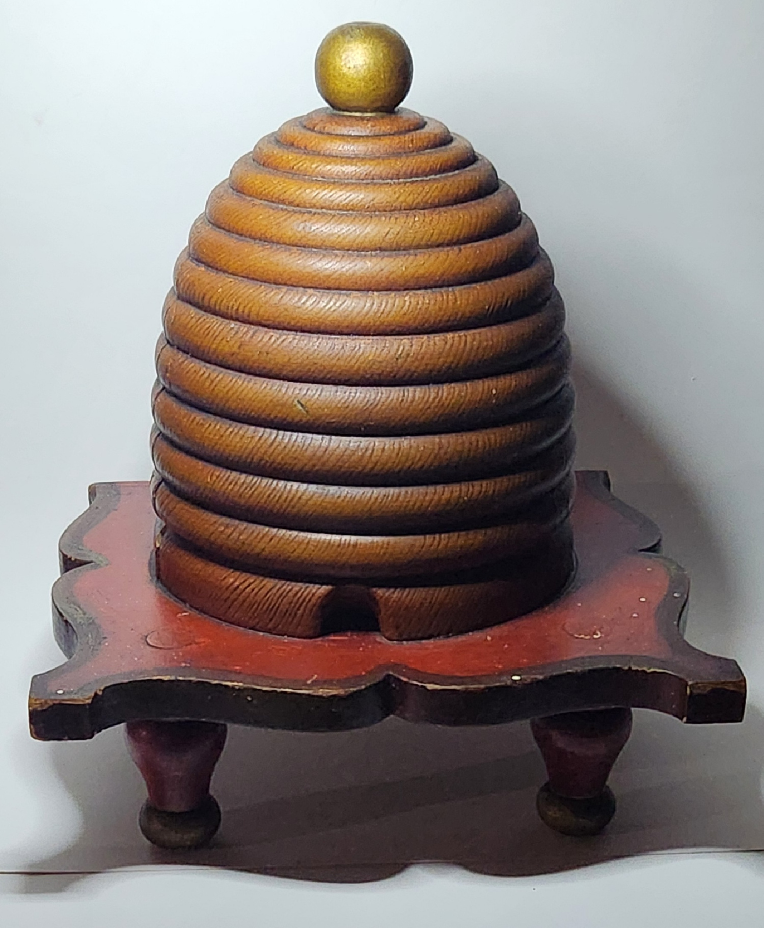 19th Century PA Bee Skep, Masonic