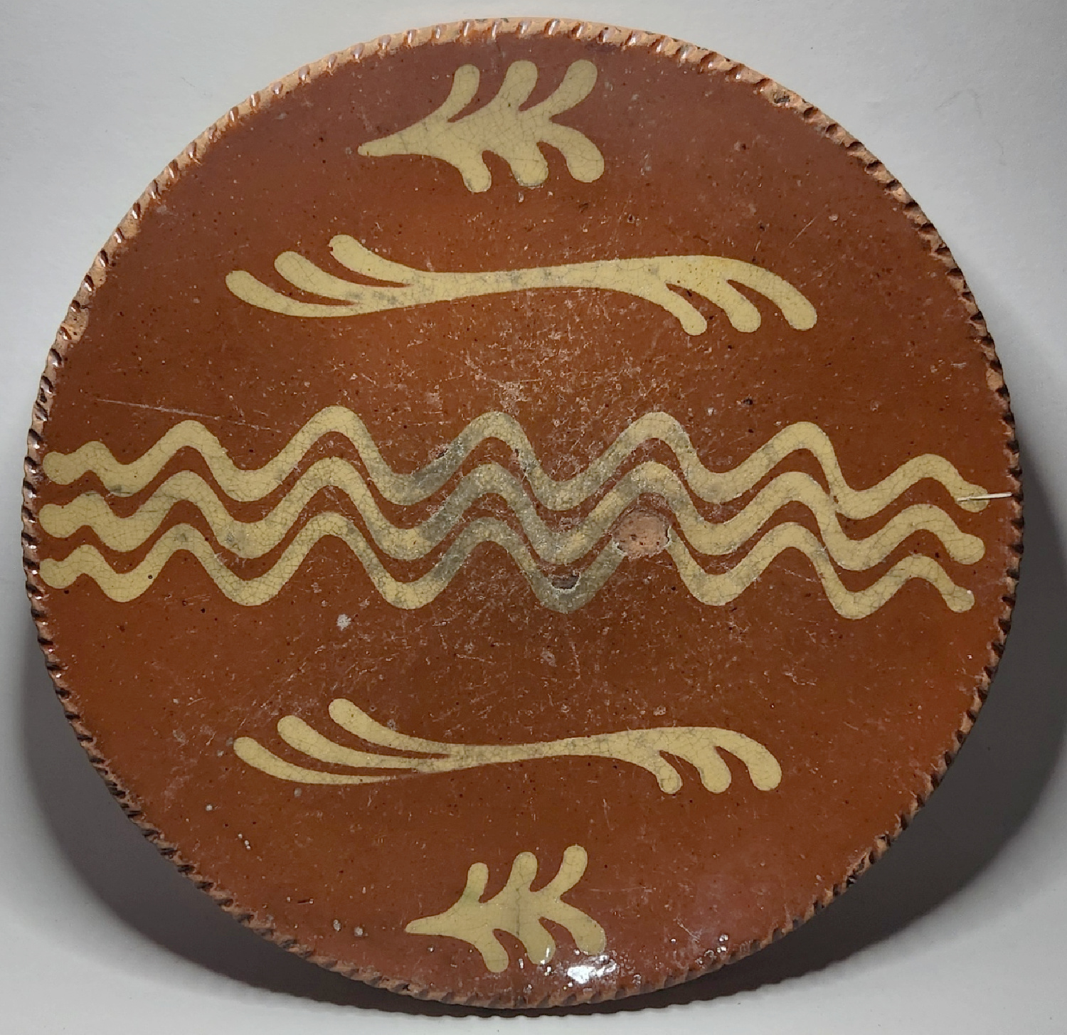 PA Redware Pie Dish