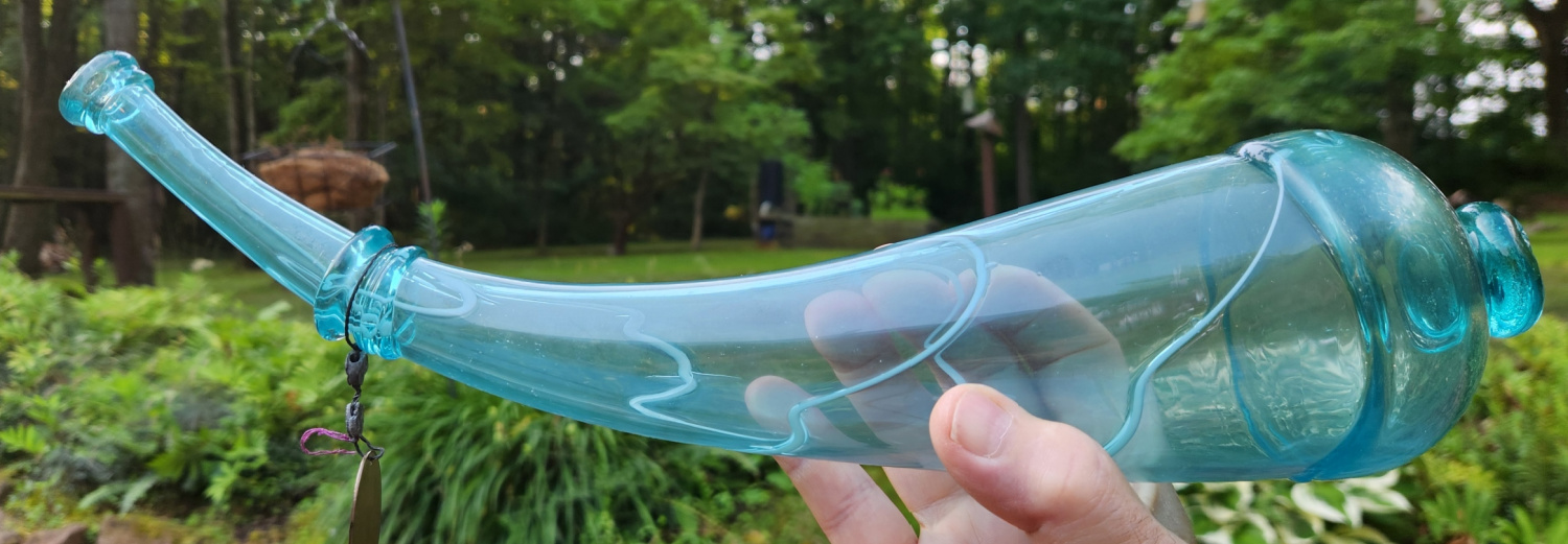 Rare Early SJ Powder Horn 